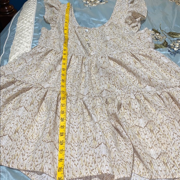 Entro Cream Patterned Mini Dress - Picture 8 of 9